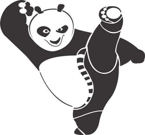 Kung Fu Panda Tattoo Design