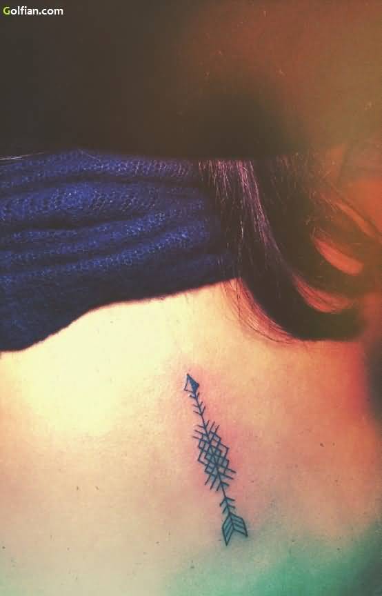 Mind Blowing Vintage Arrow Tattoo On Rib For Girl