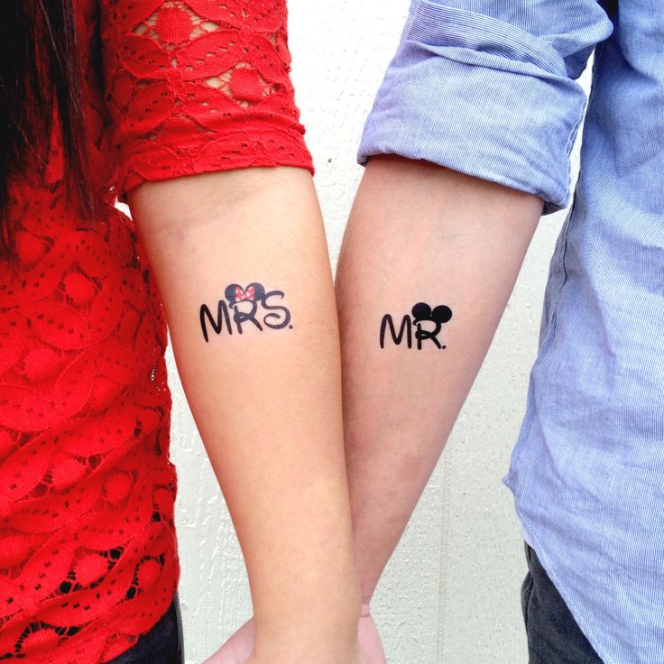 MrS And Mr. Couple Matching Tattoos