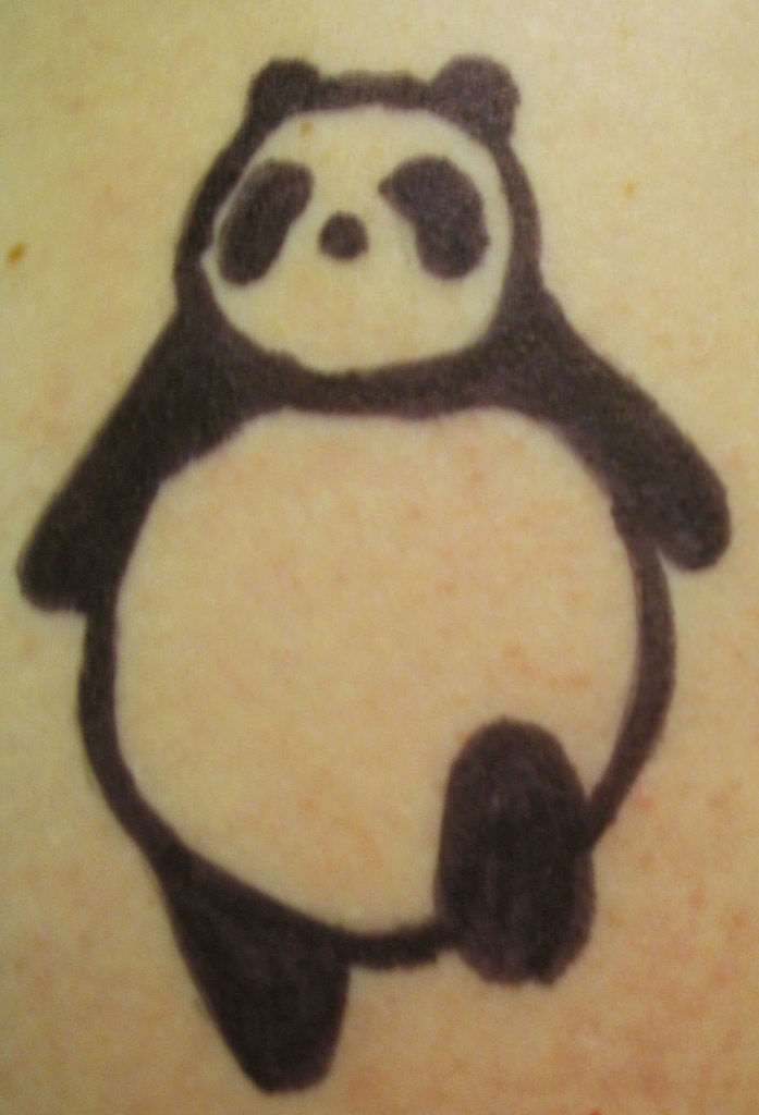 Nice Panda Tattoo Design.