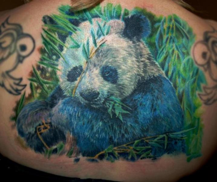 Outstanding 3D Panda Tattoo