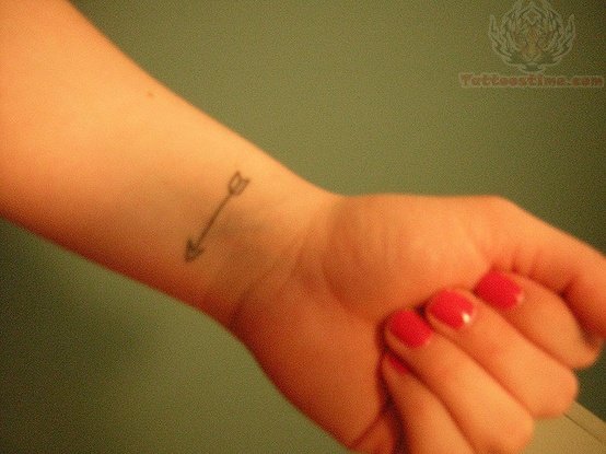 Small Arrow Tattoo On Wrist
