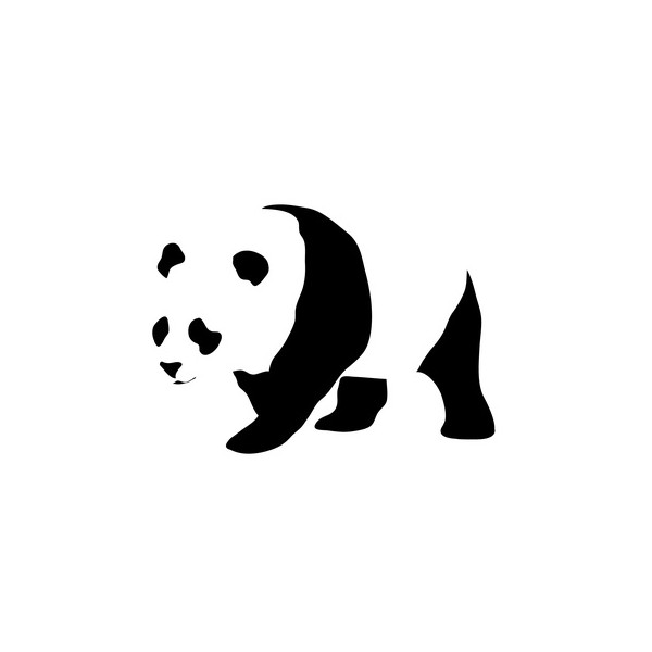Terrific Tribal Panda Tattoo Design