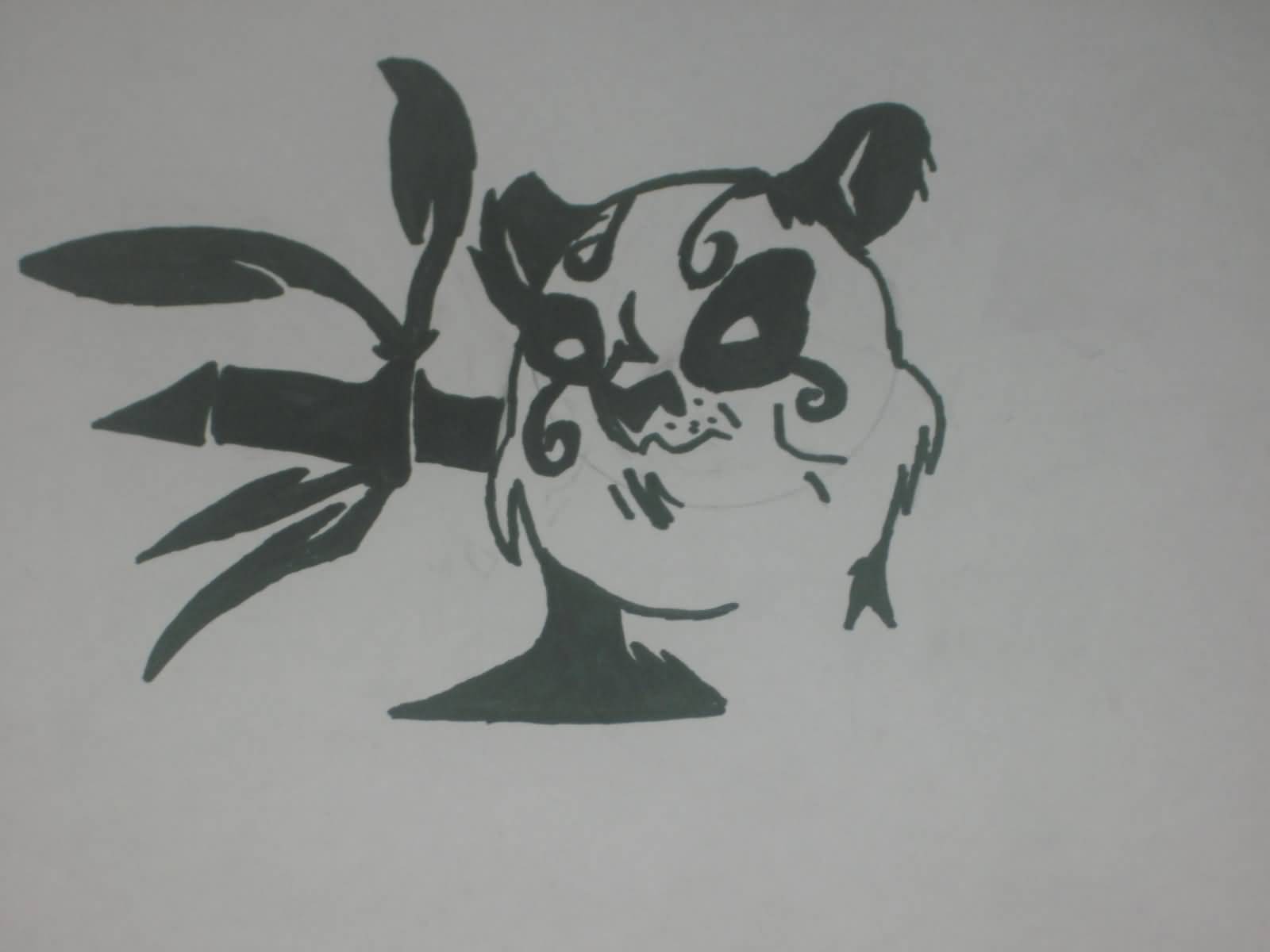 Tribal Panda Tattoo Design