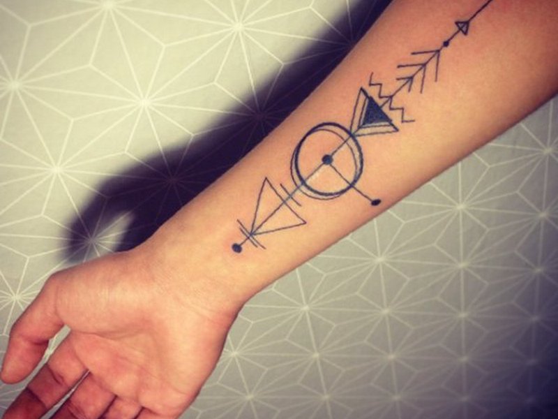 Unique Arrow Tattoo On Arm
