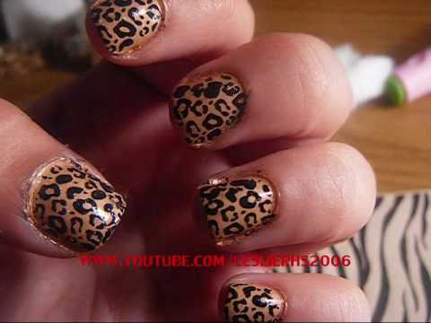 Acrylic Leopard Print Nail Art