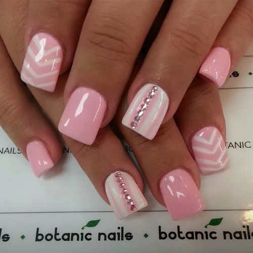 Baby Pink Acrylic Nail Design