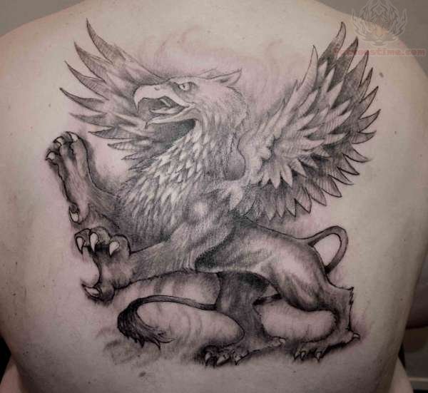 Back Body Nice Griffin Tattoo