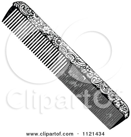 Beautiful Designed Comb Clipart Tattoo