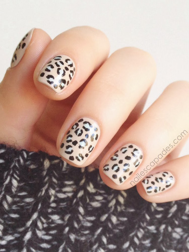 Beautiful Leopard Print Nail Art