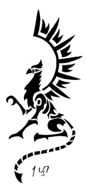 Cool Tribal Griffin Tattoo Design