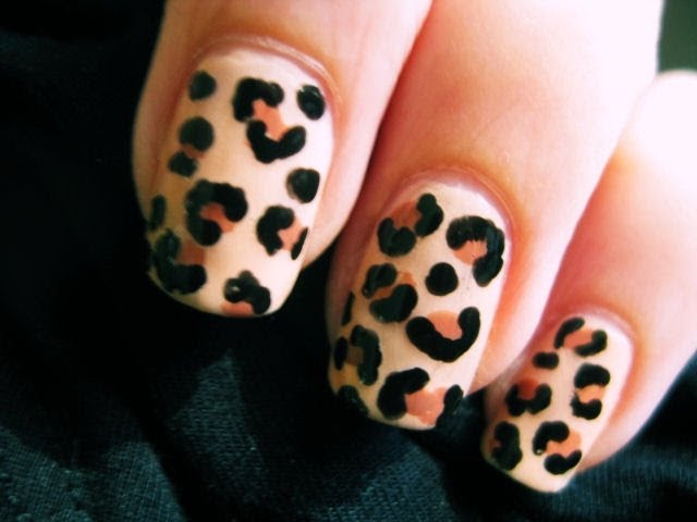 Cute Leopard Print Nail Design Idea