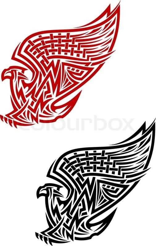 Griffin Symbol In Celtic Style Tattoo Design