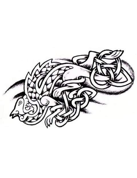 Griffin Tribal Tattoo Design
