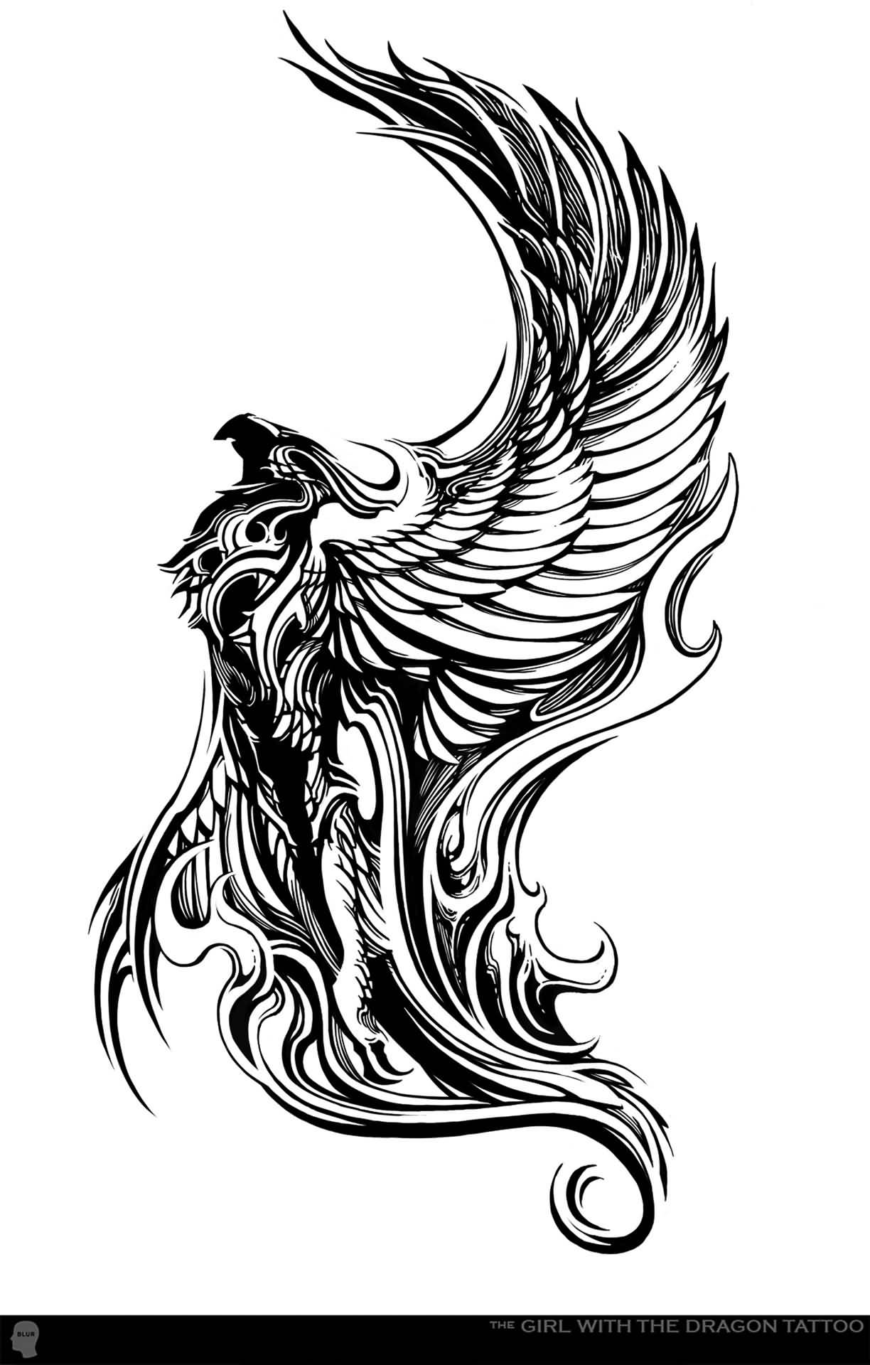 Incredibly Designed Griffin Tattoo