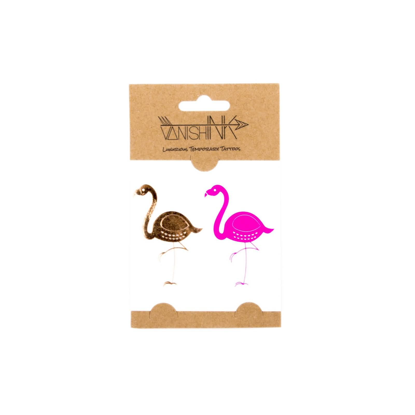 Mini Temporary Flamingo Tattoo Design