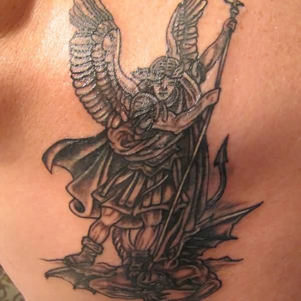 Nice Archangel Tattoo For Men