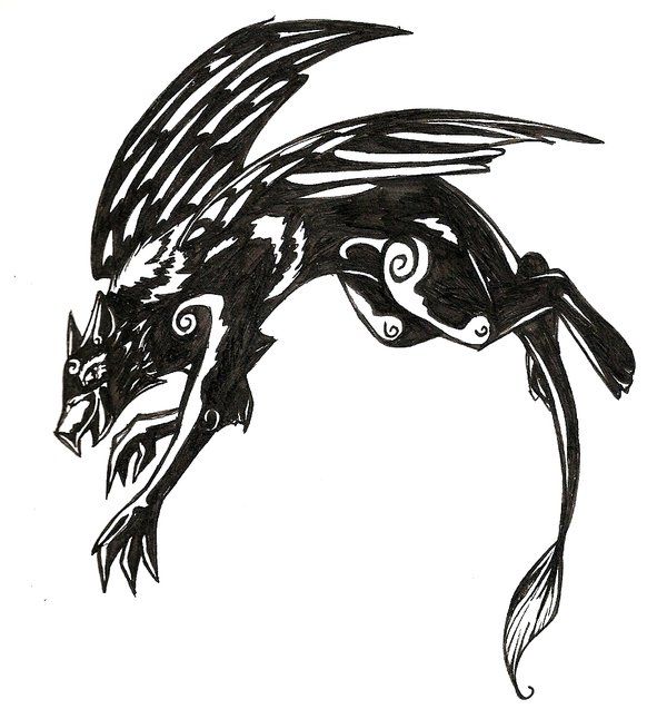 Poucing Griffin Tattoo Design By Sanada Ookami