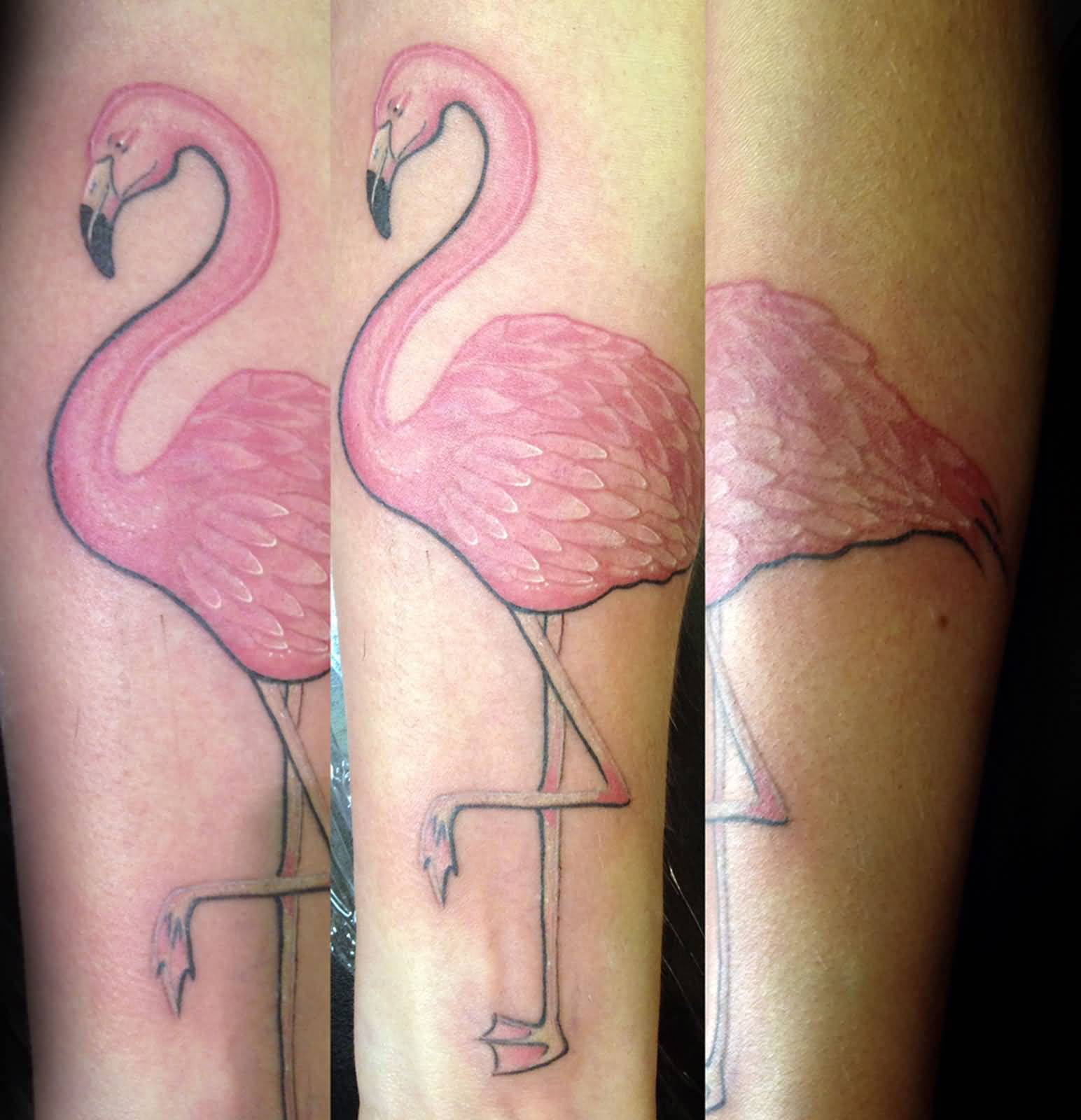 Simple Flamingo Tattoo