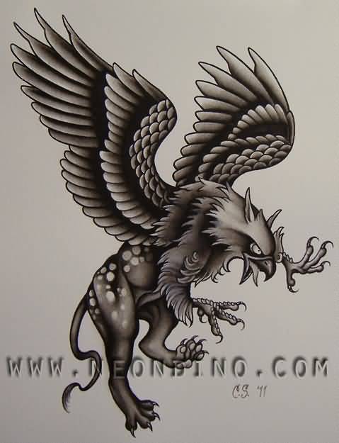 Traditional Griffin Tattoo Design