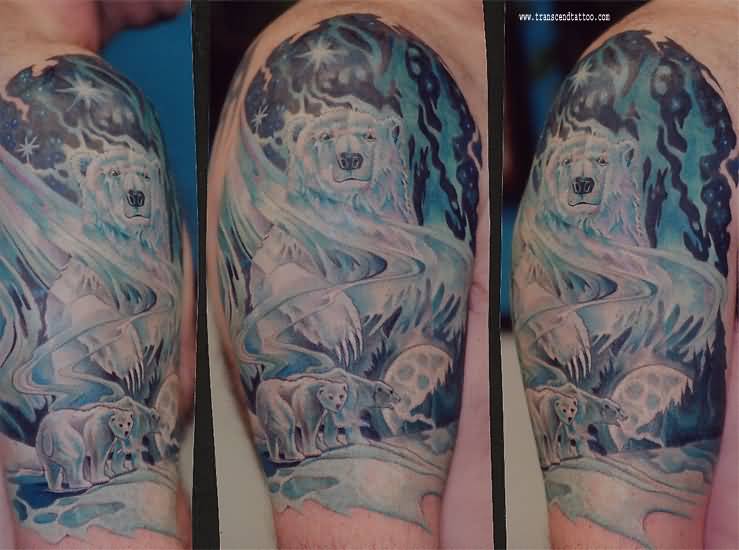 8+ Polar Bear Half Sleeve Tattoos