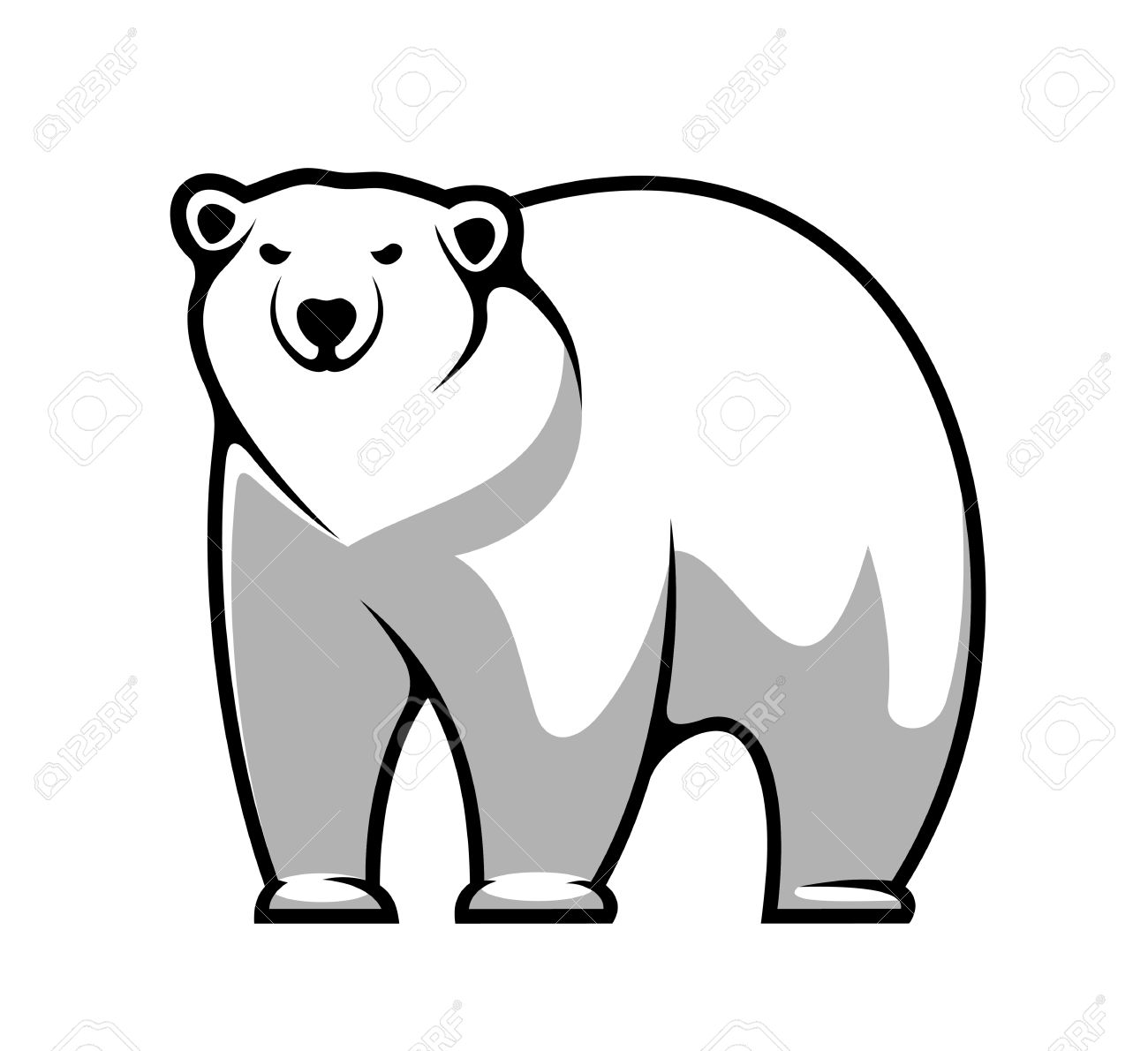 Extremely Nice Polar Bear Tattoo Design