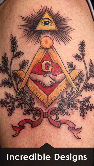 Masonic Tattoo On Shoulder For Men