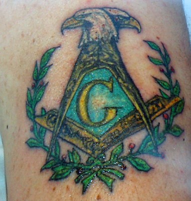 Masonic Tattoo On Shoulder