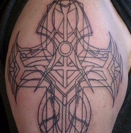 Outline Masonic Tattoo Design