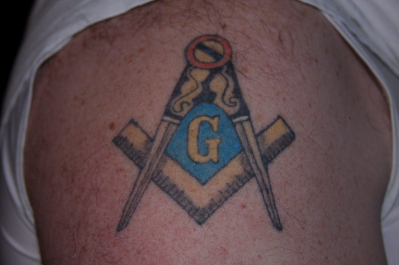 Right Shoulder Masonic Tattoo