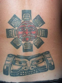 Aboriginal Tattoo On Back