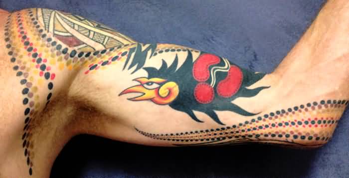 Aboriginal Tattoo On Muscles