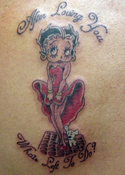 After Loving You Betty Boop Tattoo Idea