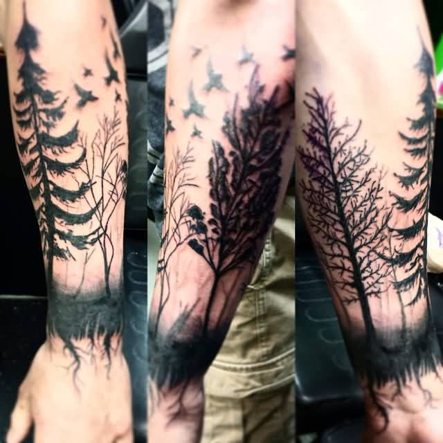 18 Simple Forest Tattoo Designs