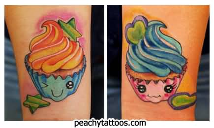 Cute Chef Pastry Traditional Tattoo