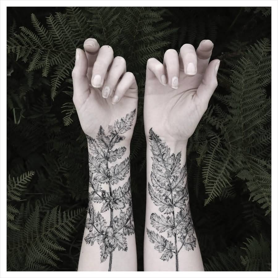 Forest Tattoos On Forearm