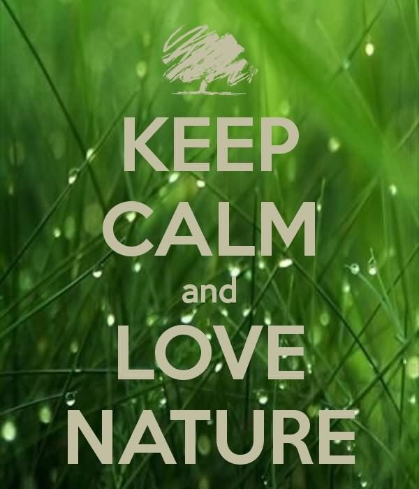 Keep Calm And Love Nature