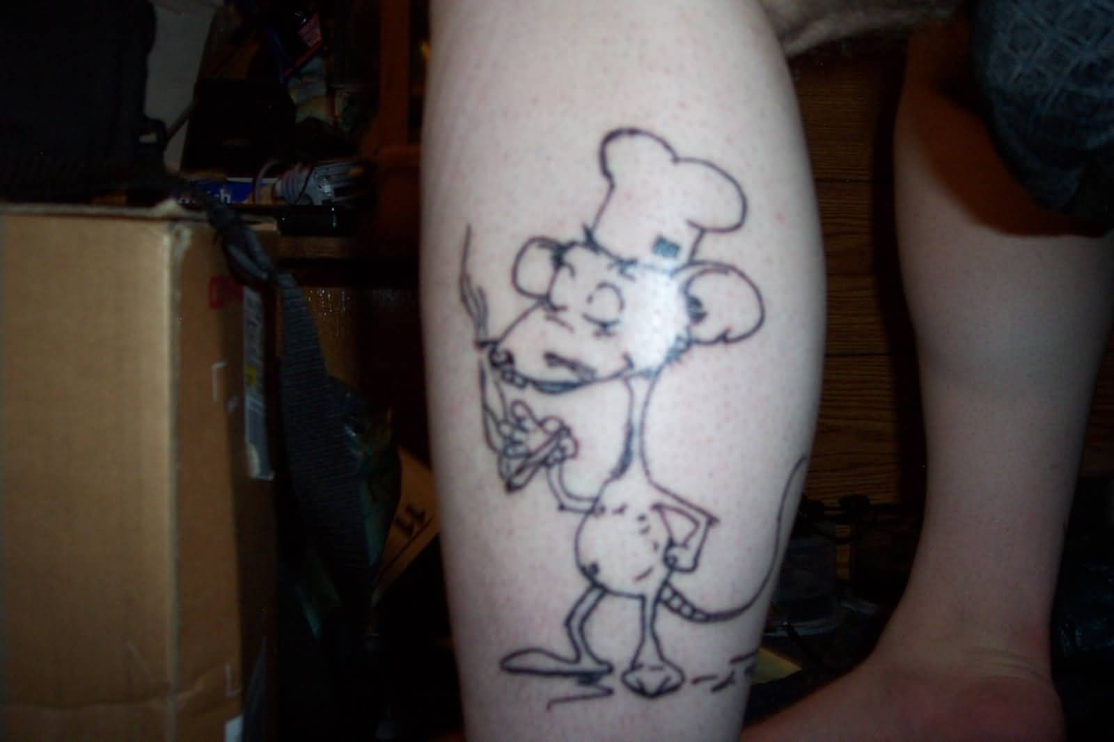 Lab Rat In Chef Hat Tattoo By XeviousTheGreat