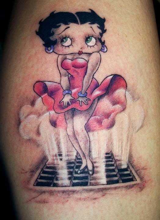 Marilyn Monroe Betty Boop Tattoo