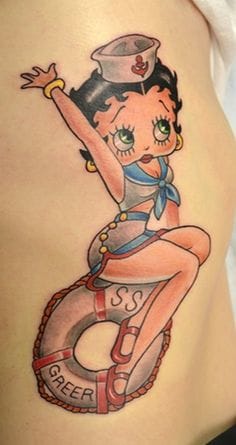 Nice Sailor Betty Boop Tattoo