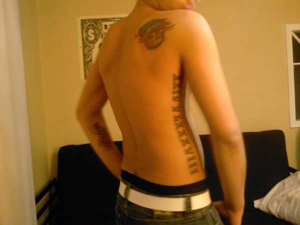 Roman Numerals Tattoo On Side Rib For Men