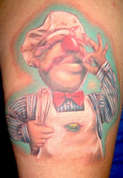 Swedish Colorful Chef Tattoo By Show Bizo
