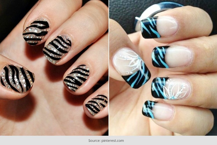 Two Amazing Zebra Print Nail Art Designs