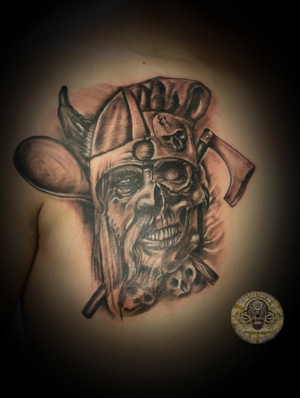 Viking Chef Cook Tattoo By 2Face