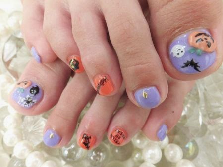 Amazing 3d Halloween Toe Nail Art For
