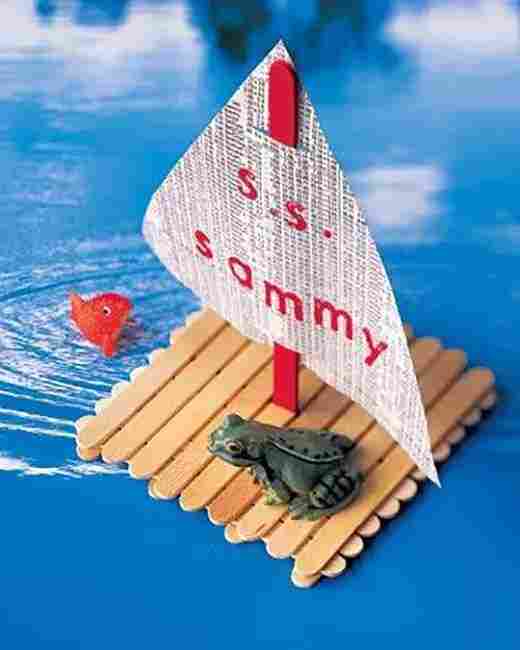 Beautiful Mini Sailboat Made by Icecream Sticks