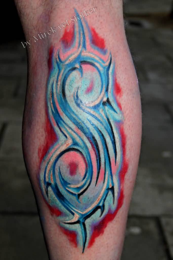 Beautiful Slipknot Logo Tattoo By Mirek Vel Stotker