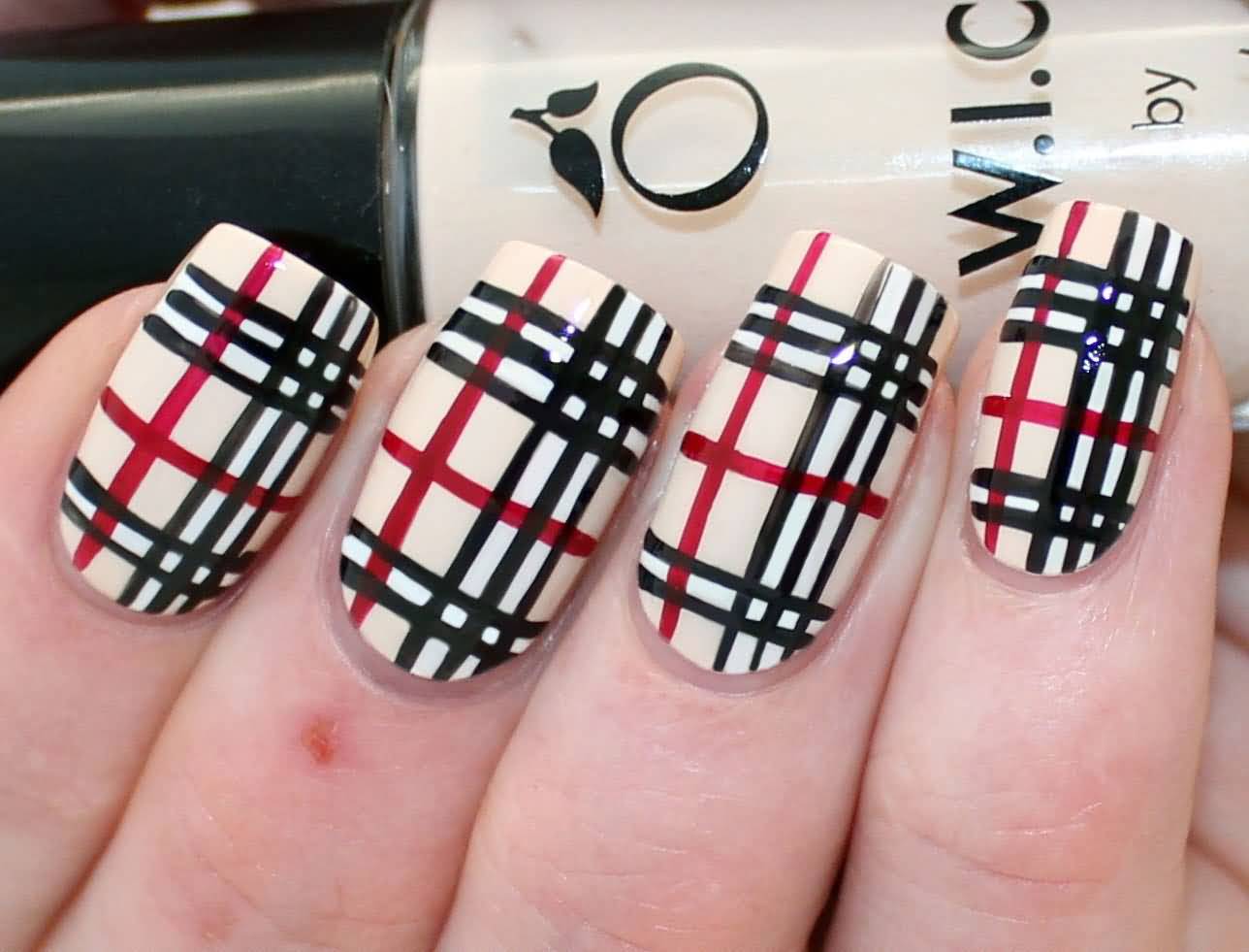 4. Burberry Plaid Nails for a Classic Summer Look - wide 10