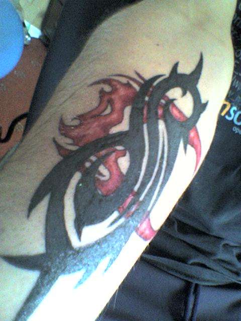 Cool Slipknot Logo Tattoo On Forearm