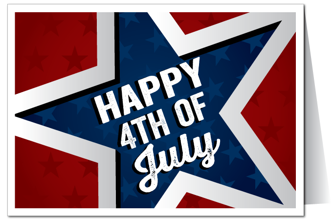 Happy 4th Of July Wishes Card